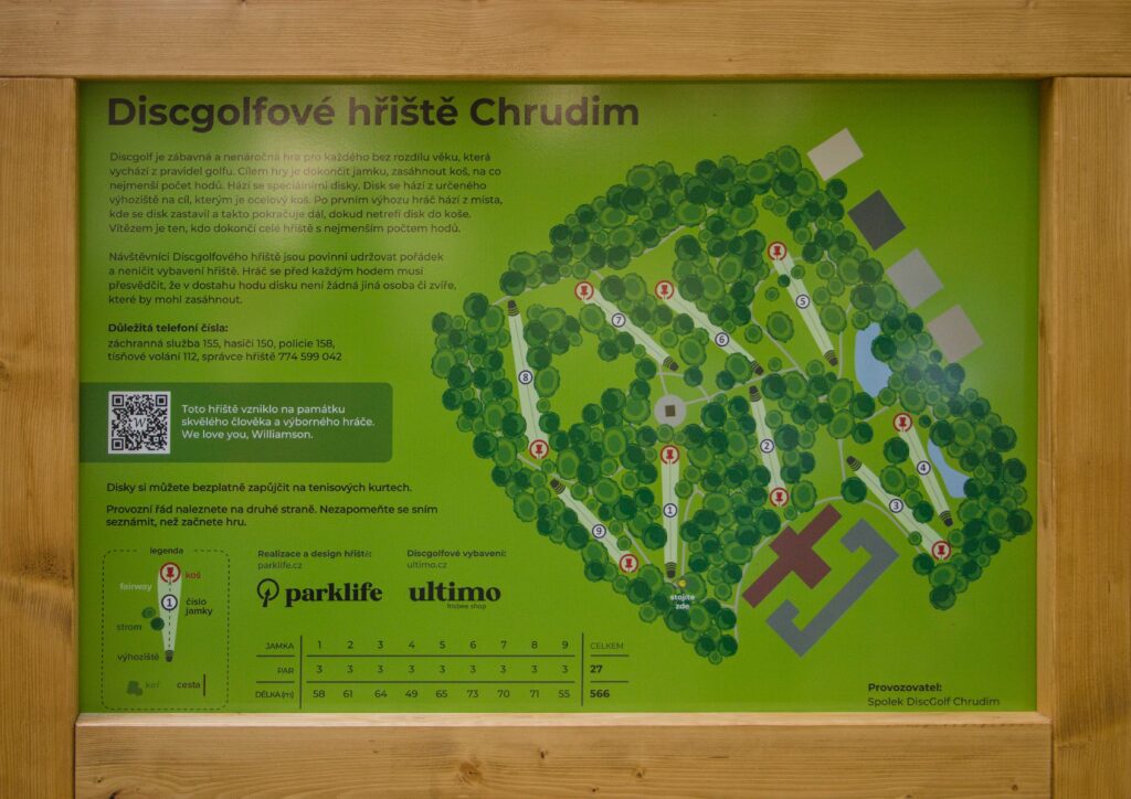 mapa hřiště